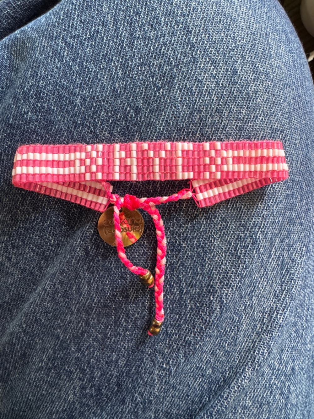Pink Woven NYC Adjustable Beaded Bracelet - LoveIsProject
